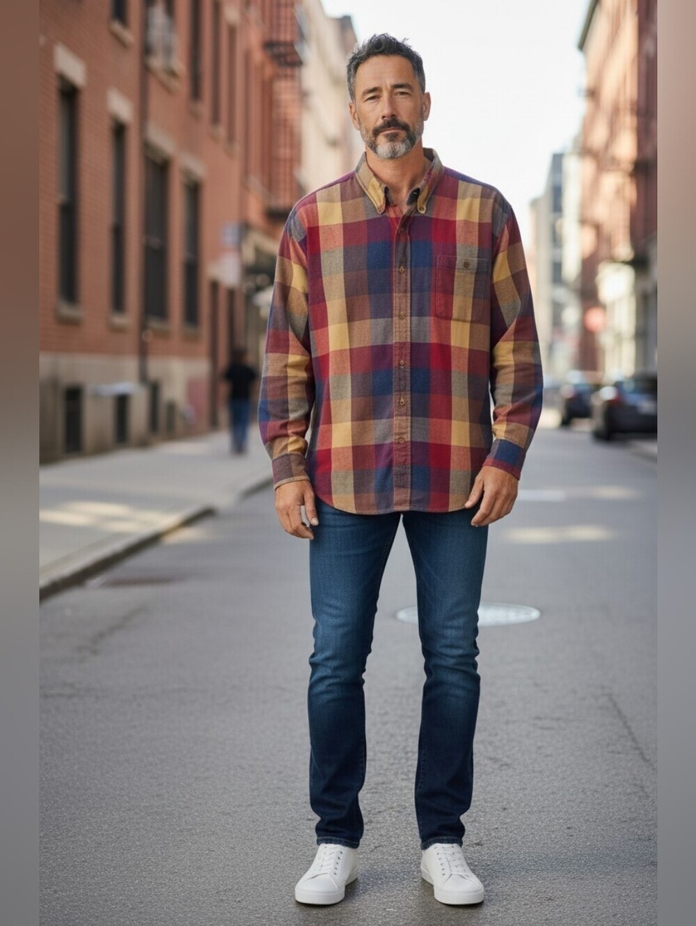 Vtg open trails Mens Size 2XL Flannel Button Up Cabin Wear